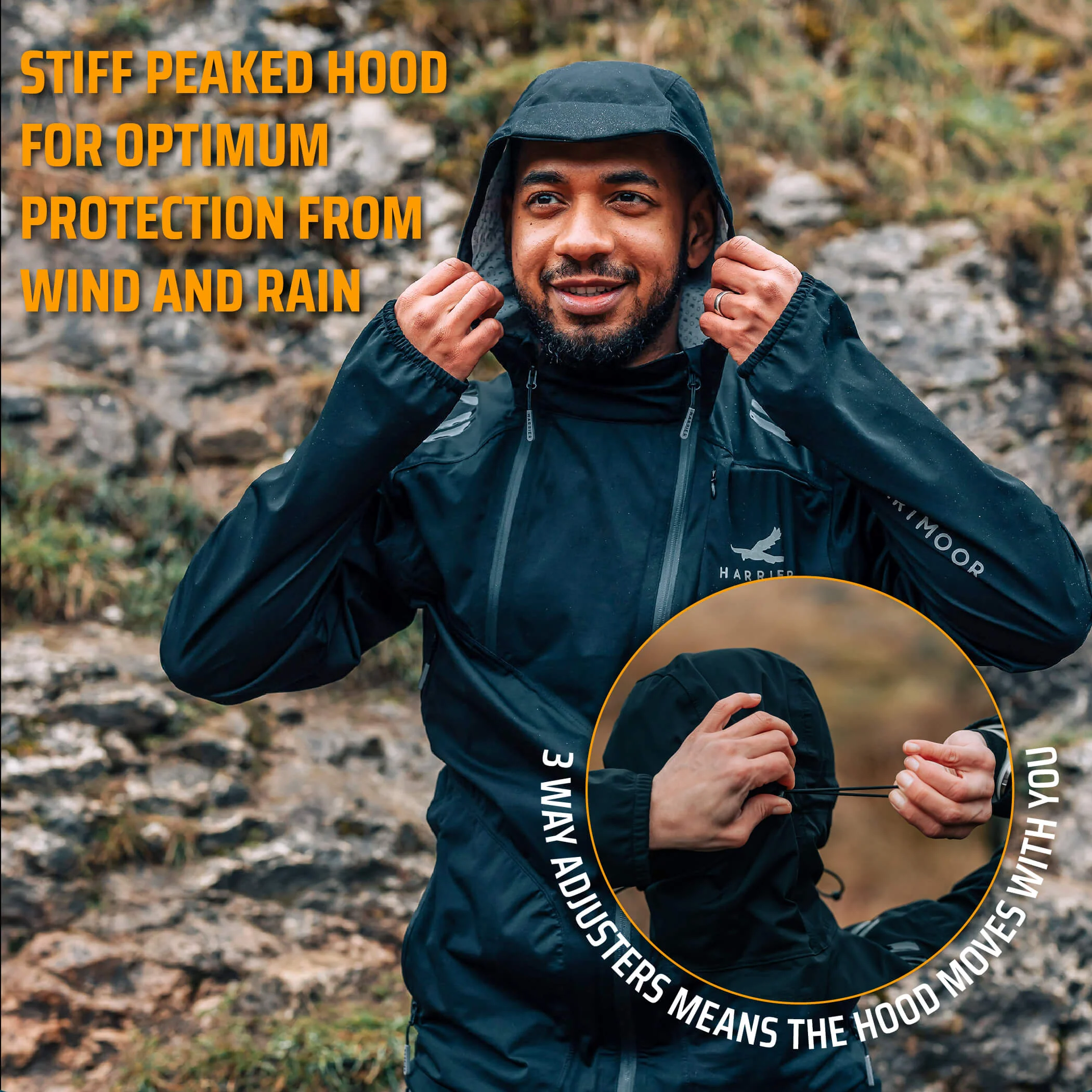 Men's Exmoor Waterproof Jacket - Image 3